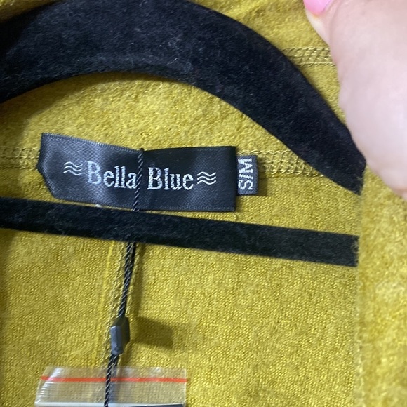 Bella Blue wool blend jacket green vert new with tags size S/M long jacket - Picture 3 of 6